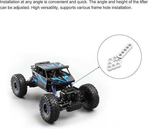 MECCANIXITY 4Pcs RC Car Shock Absorber Mount CNC Metal Mount Adjust Height Angle Stand for 1/10 Crawler Cars SCX10 90046 D90 D110 RC Crawler Car Truck Models, Red in Saudi Arabia