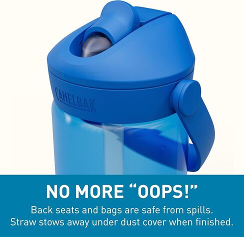 CamelBak Thrive Flip Straw Kids 14oz Water Bottle with Tritan Renew – Easy Carry - Straw Top, Friendly Forest in Kuwait