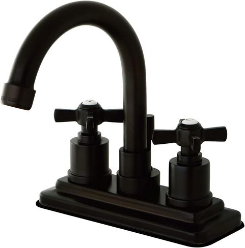 KINGSTON BRASS KS8668ZX Millennium 4-Inch Centerset Lavatory Faucet with Brass Pop-Up, Brushed Nickel in Kuwait