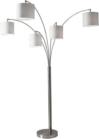 Adesso 4239-26 Trinity 5-Arm Arc Lamp, 82 in., 5 x 60W Incandescent/13W CFL, Antique Bronze Finish, 1 Floor Lamp in Saudi Arabia