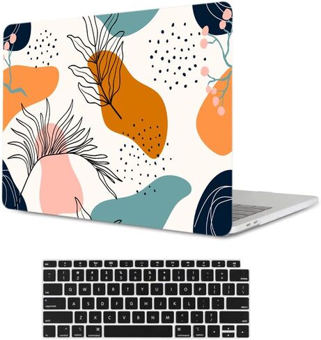 KSK Kaishek متوافق مع MacBook Air 13.6 بوصة العلبة 2022-2024 الإصدار M3 A3113 A2681 M2 رقاقة مع معرف اللمس ، وغطاء وقائي الصلابة البلاستيكية وغطاء لوحة المفاتيح ، Van Gogh Starry Night in Kuwait