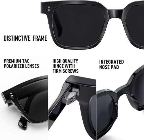 Premium 158MM Large Polarized Sunglasses for Men Women, 2 Pack XXL TR Frame Trendy Sun Glasses Outdoor with UV400 in Kuwait