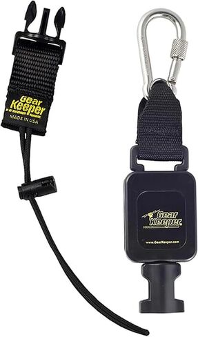 Gear Keeper Tape Measure Tether RT4-5615 Low Profile Retractable with 20oz Tape Weight Limit - Stainless Steel Rotating Belt Clip - 45" Spectra/Nylon Line Extension - ANSI/ISEA 121 Compliant USA Made in Saudi Arabia