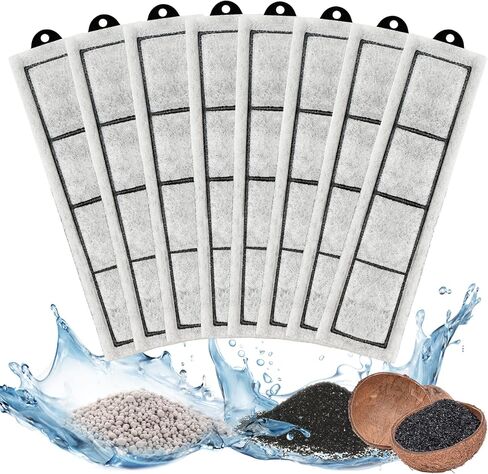 8 Pack Small Aquarium Filters Cartridges Replacement Compatible with Top Fin RF-S Small Retreat Filter Cartridges in Saudi Arabia