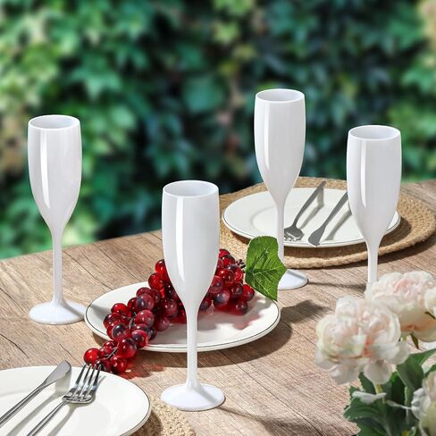 Champagne Flute Acrylic Champagne Glasses Wedding Toasting Champagne Flute Goblet Plastic Reusable Unbreakable Champagne Cups for Bachelorette Wedding Bridal Shower Party (Pink, 10) in Saudi Arabia