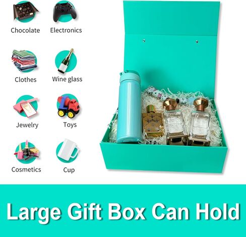 PALITIGO Gift Box 5 Pack 13 x 9 x 4.3 inch Large Gift Box with Lids - Luxury Packaging Box for Gifts, Birthdays, Mother's Day, Baby Showers, and Special Occasions in Saudi Arabia
