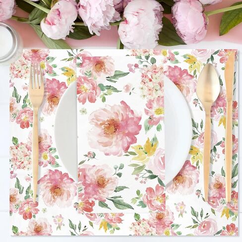 100PCS Greenery Paper Napkins 3 Ply Disposable Hand Towels for Bathroom Green Eucalyptus Leaf Guest Napkins Decorative Dinner Napkins for Bridal Baby Shower Wedding Birthday Spring Party in Saudi Arabia