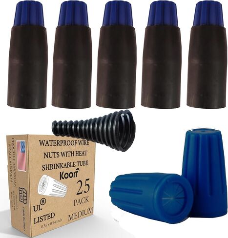 UL Listed Waterproof Wire Connectors with Heat Shrink tubing for Outdoor Caps Sprinkler LED applicate in Wherever Corrosion Exists, Moisture (20, XLargeHeatShrinkable) in Saudi Arabia
