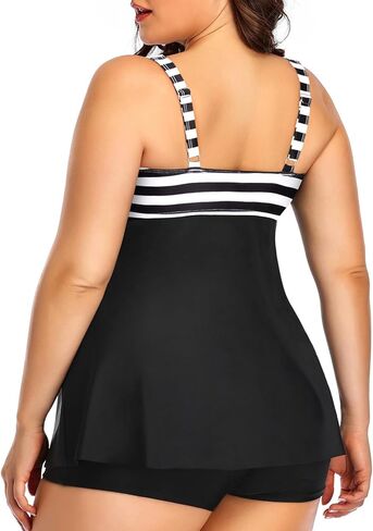 Plus Size Tankini Top Only - Flowy Bathing Suits Top Plus Size Swim Top 2025 Modest Swimsuits Top in Kuwait