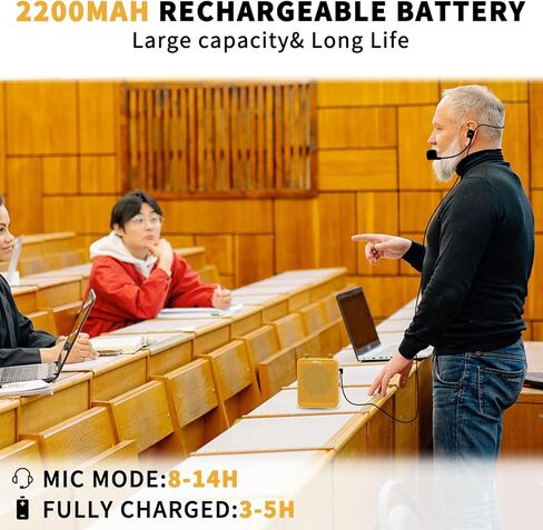 Voice Amplifier, Giecy 30W 2800mAh Rechargeable Personal Voice Amplifier with Microphone Headset, Portable Speaker for Multiple Locations Classroom, Meetings and Outdoors (G300-Red) in Kuwait