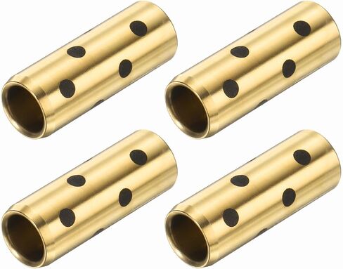 uxcell 3pcs Sleeve Bearings 8mm Bore x 10mm OD x 25mm Height, Wrapped Oilless Bushings Brass Graphite, JDB Oilless Graphite Lubricating Cast Brass Bushing in Saudi Arabia