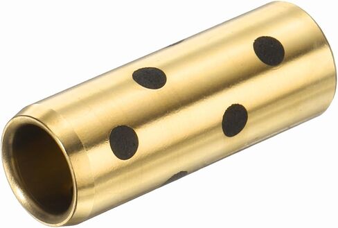 uxcell 3pcs Sleeve Bearings 8mm Bore x 10mm OD x 25mm Height, Wrapped Oilless Bushings Brass Graphite, JDB Oilless Graphite Lubricating Cast Brass Bushing in Saudi Arabia