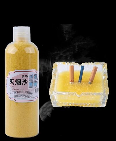 Magic Ashtray Sand,Smokeless Outdoor Ashtray with Ash Tray Sand - Instant Smoke Adsorption, Clean Ashtray, Reduce Second-Hand Smoke, Prevent Soot Falling,Air Freshener(140g) (Purple) in Saudi Arabia