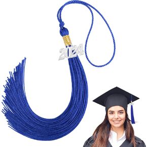 10PCS Graduation Tassel,2024 Graduation Tassel,2024 Graduation Hat Charm,Graduation Memorial Tassel Charm,Tassel Charms for Graduation Cap,Graduation Tassel Charm,Memorial Tassel Charm,Blue Gold
