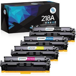 218A Toner Cartridge (with Chip) Compatible with HP W2180A 218X W2180X Work with HP Color Pro 3301fdw 3201dw 3301cdw 3301sdw 4 Pack (Black, Cyan, Magenta, Yellow)