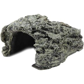 Dauerhaft Fish Hide Cave ، سلاحف الحوض الزواحف الزواحف إخفاء الموائل زخرفة زخرفة أسماك الدبث ، أربعة أحجام (أقامات)