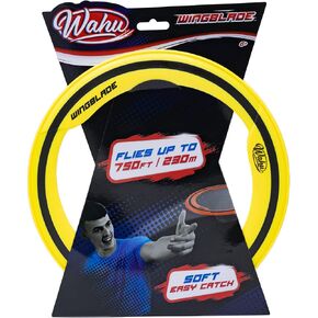 Wahu WingBlade Aerodynamic Flying Disc Throw and Catch Toy, 10" Outdoor Soft Rubber Frisbee Disc, Flies up to 750', Red