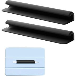 Ezakka 2PCS حامل قلم رصاص السيليكون لمعظم الأقلام ، أقلام الرصاص ، عصا ملصقات ذاتية لأجهزة الكمبيوتر المحمولة ، اليوميات ، المكاتب ، الجهاز اللوحي ، الأسود in Kuwait