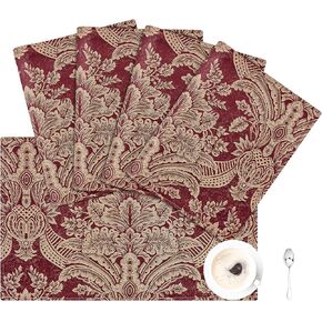 الطول والطاحونة الفاخرة الطاولة عداء 90 بوصة ، وترقيع Chenille Damask Jacquard طاولة الطعام المتسابقين مع متعددة الأدوات لتناول الطعام في غرفة الطعام حفلات العطلات الحفلات (الأزرق ، 13*90 بوصة) in Kuwait