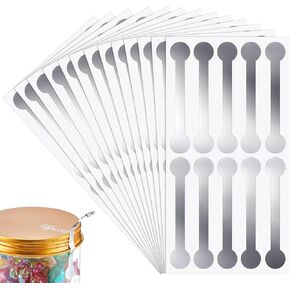 Fulmoon 200 Pcs Tamper Evident Stickers 0.5" x 2.875" Tamper Proof Stickers Tape as Proof Labels Seal Bottle Sealing Tape for Jars Bottles Envelopes Takeouts
