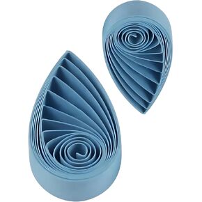 شرائح ورق Quilling Blue منغم 5 مم في ظلال من ورق Ombre الأزرق فيليجري -2020pc/مجموعة 21 بوصة بطول الشريط الباستيل (LightBlue)