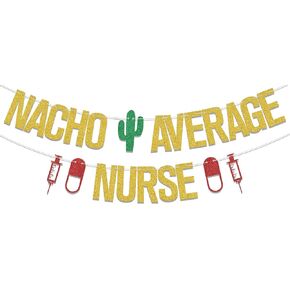 Nacho متوسط ​​ممرضة لافتة ، تهانينا ممرضة BSN/RN زخارف الحفلات ، 2025 ممرضة طبية التخرج ديكور ، تهانينا فئة الدرس من 2025 لوازم التخرج من مدرسة التمريض