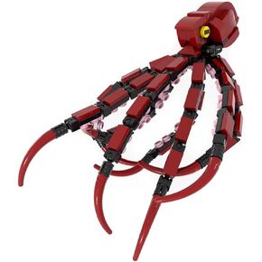 Creative Octopus MOC Building Block, 221pcs Octopuses Deep Sea Creatures Ocean Animal Model, Octopus Set Compatible with Lego