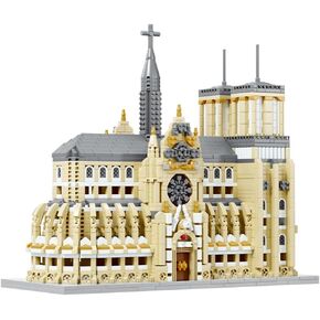 Micro Mini Notre Dame Cathedral Building Block Set, Famous Architecture, 2908 Pieces, Gifts for Kids and Adults