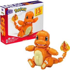 MEGA Pokémon Jumbo Charmander Building Set with 750 Compatible Bricks and Pieces and Poké Ball, Toy Gift Set for Ages 10 and up, HHL13