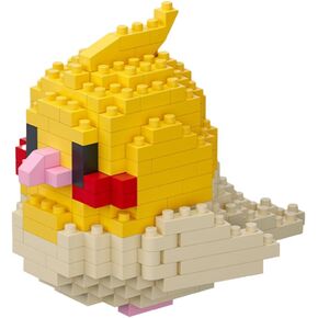 Parrot Cute Bird Series Mini Bricks Micro Building Kit for Kids Pets Toys Compatible Nano (12 Full Set)