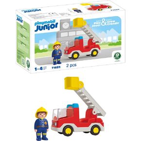 Playmobil Junior: شاحنة إطفاء وحدة السلم