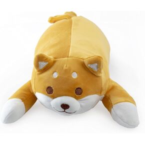 Mango Steam 13.5" Cute Kawaii Soft Plush Dog with Wagging Tail/Pillow/Stuffed Animal (Shiba, Brown) in Kuwait