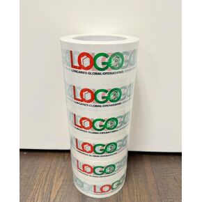 Logo Cargo Tape - 2" x 110 yds, 6-Pack. Securely Seal Your Package with Love from Our Custom Logo Printed Colorful Packaging Adhesive Tape.