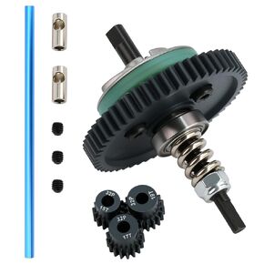 الصلب 6878 الترس التفاضلي و 32P 15T/17T/19T PINIONS GEAR و MABOY 6855 CENTOR عمود القيادة لتراكسكاس 1/10 SLASH 4X4 VXL ترقيات الجزء