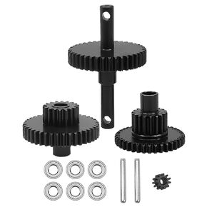 لمجموعات تروس ناقل الحركة TRX4M الصلب (16.6: 1 نسبة التخفيض) ، 1/18 ترقية زاحف RC استبدال 9776 ، مجموعة تروس مع تحمل مع المحمل والمحرك
