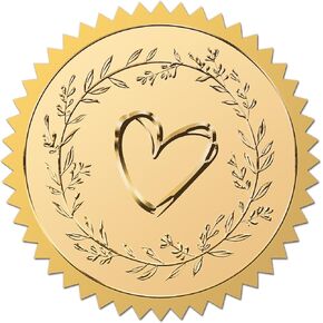CRASPIRE 2 "Hummingbird Gold Foil Ackes Seals Self Leshesive Golden Stickers Round Recorsing Certicate Seals Label Serrated Edge 100pcs لجوائز الدعوة بطاقة عيد ميلاد الزفاف