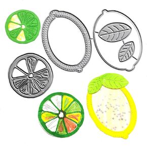 Lemon Orange Cutting Dies, Lemon Drink Cup Shaking Card Die Cuts Metal Embossing Stencils Template Mould for Card Scrapbooking and DIY Craft Album Paper Card Decor
