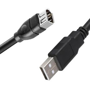 FireWire IEEE 1394 Cable for Data Transfer, USB to 6-Pin Connectors, 6ft