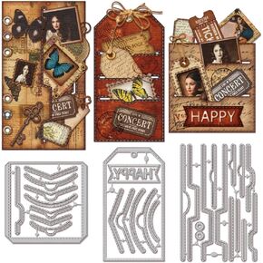 قطع الإطار من Globleland تموت إطار الجيب من أجل DIY Scrapbooking Metal Starks Cut Die Slot Slot Die Cuts for Card