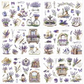 AFRITEE Rub on Transfers for Crafts - 16 Sheets Retro Farm Country Animals Rub on Transfer for Furniture Decorations, Cute Cow Horse Rabbit Transfer Sticker Decals for Farmhouse Crafts Decor