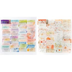 MAXLEAF 200PCS Memories Wishes Craft Decoration Paper Book - Vintage Decoration Paper Set for Scrapbooking Bullet Journals DIY Crafts Planners Calendars
