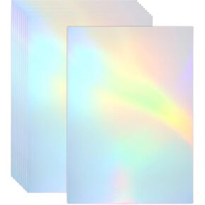 PATIKIL 11 "x8.5" بطاقة ثلاثية الأبعاد ، 40 حزمة حزمة مرآة مرآة معدنية رقائق رقائق رقائق لوحة عاكس للاصطابة محرف DIY ، النمط 1