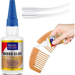 Wood Glue, 2 Pack Instant Super Glue for Wood, Tacky Glue for Wood, Clear Wood Glue for Woodworking,Waterproof Super Glue Ideal for Wooden Furniture,Wooden Product, Wooden Crafts,Wood Floor in Saudi Arabia