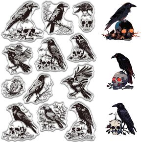 CRASPIRE Vintage Postcard Rubber Clear Stamp Retro Transparent Silicone Stamps 6.3x4.3inch Seals Sheets Background Print Signet DIY Crafts Postage PVC Scrapbooking Making Cards Photo Album