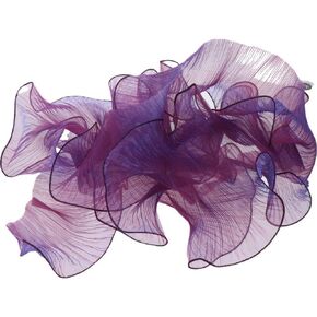 5 Yards Purple Organza Chiffon Ruffled Fabric Trim Ruffle Pleated Organza Trims Tulle Ruffle Lace Border for Applique Trimming Craft