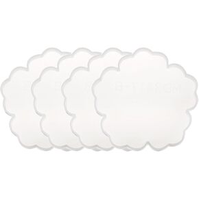 Uxcell 4pcs قوالب السفينة الزهرة لراتنج الايبوكسي صغير الأزهار السيليكون الراتنجات الإيبوكسي كوستر لصنع مشروع DIY ، حامل الشموع ، ديكور المنزل ، أبيض