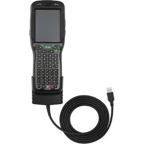 99EX USB Communications Cable with Charging Port for Honeywell Dolphin 99EX 99GX Barcode Scanner, USB Port for Data Transfer and Need to Connect 3mm Round Hole Adapter 5V/3A for Charging (99EX-USB-1)