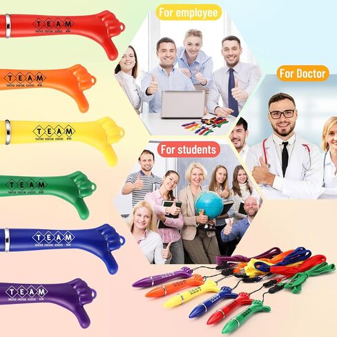 48 مجموعة تقدير الموظف الموظف هدية كبيرة الإبهام أعلى أقلام مع مرجعية تحفيزية الحبل إيماءات يدوي بورب نقاط الهدايا لبناء أسبوع للوصول إلى المريض المرسل in Kuwait