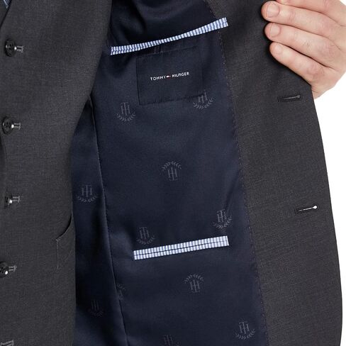 بدلة Tommy Hilfiger الرجالية TH Flex Modern Fit منفصلة، ​​أزرق داكن، 38 قصير in Kuwait