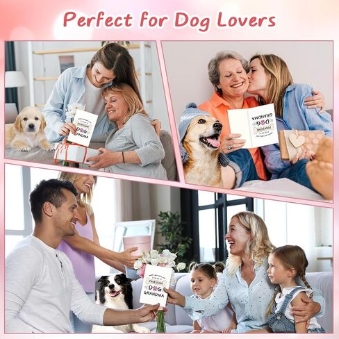 D24TIME Funny Dog Mother's Day Card for Grandma - 5.5" x 8" Happy Mothers Day Gift for Best Pawsome Grandmother from Dog Puppy with Envelope in Saudi Arabia